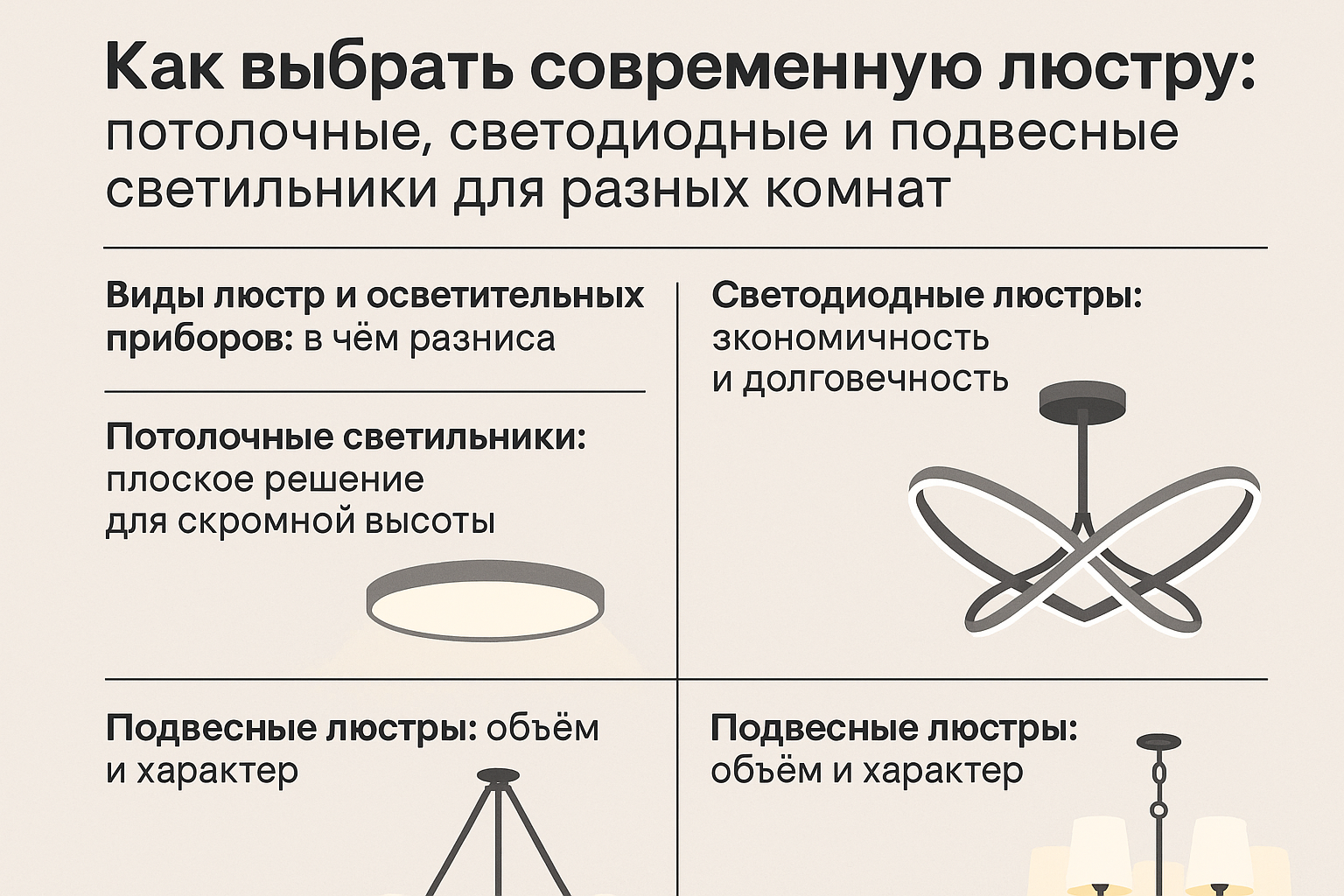 Как выбрать современную люстру: потолочные, светодиодные и подвесные светильники для разных комнат