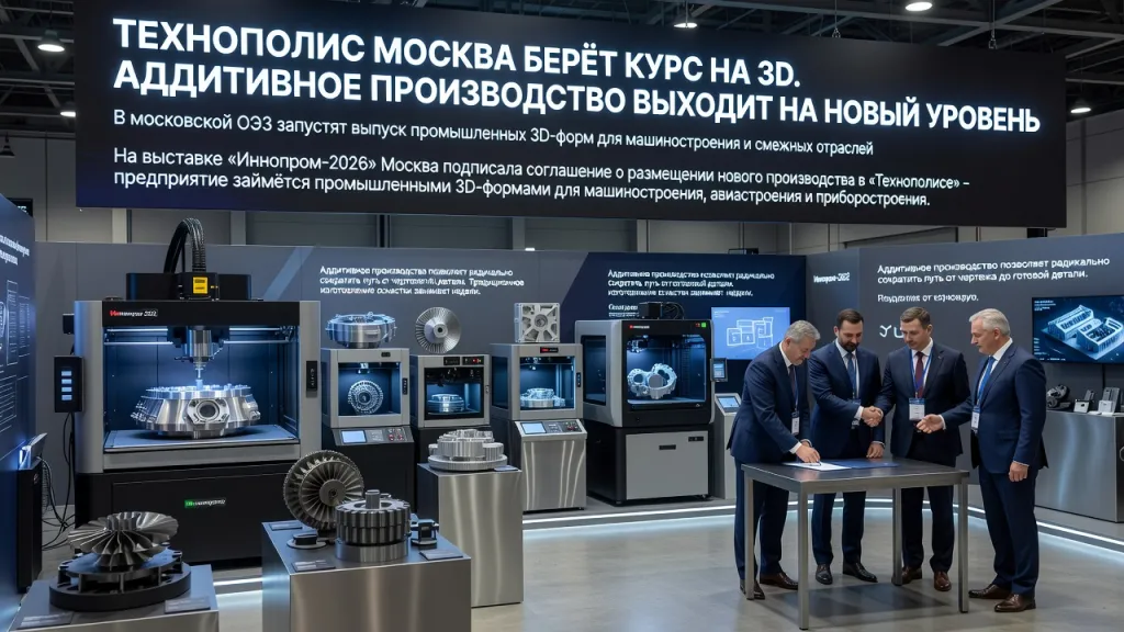 Технополис Москва берёт курс на 3D. Аддитивное производство выходит на новый уровень
